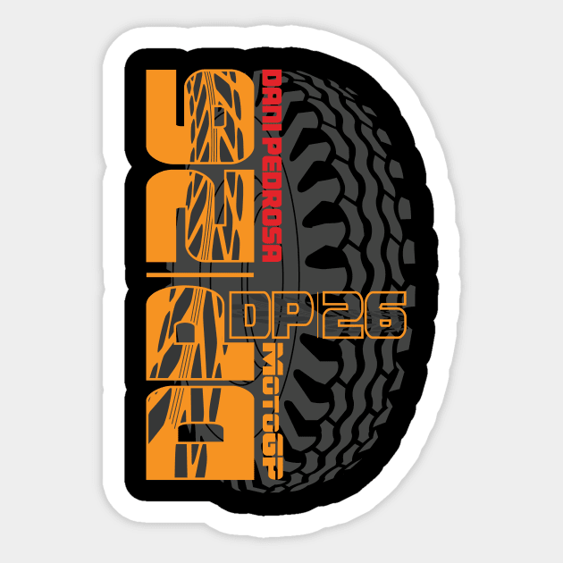 Dani Pedroso 26 MotoGP Rider DP-26 Sticker by CGD